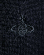"Vivienne Westwood RED LABEL"
Orb embroidery high neck short length knit