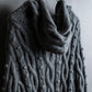 "JEAN PAUL GAULTIER" Cable knit design hooded pullover