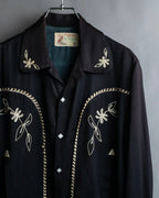 "Vintage Western detail shirt jacket"