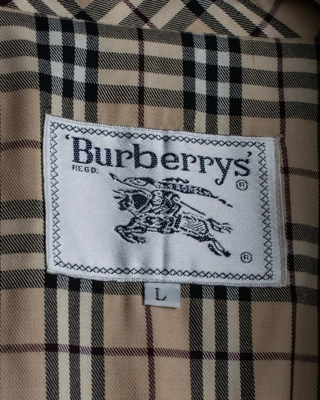 "BURBERRYS" Check reverse design short blouson