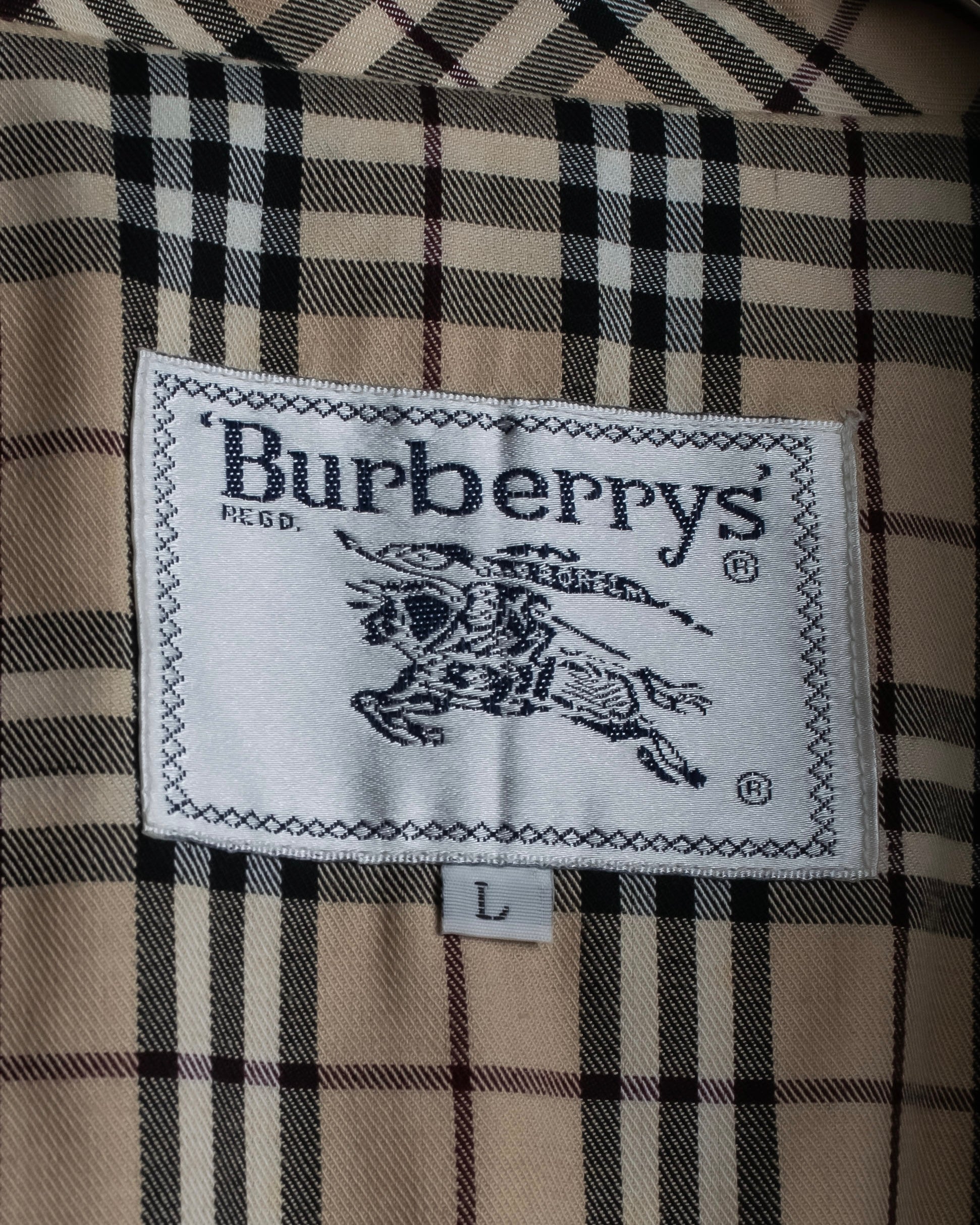 "BURBERRYS" Check reverse design short blouson