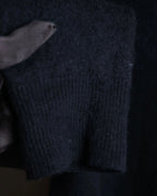 "MAISON MARGIELA" Leather elbow patch design wool knit