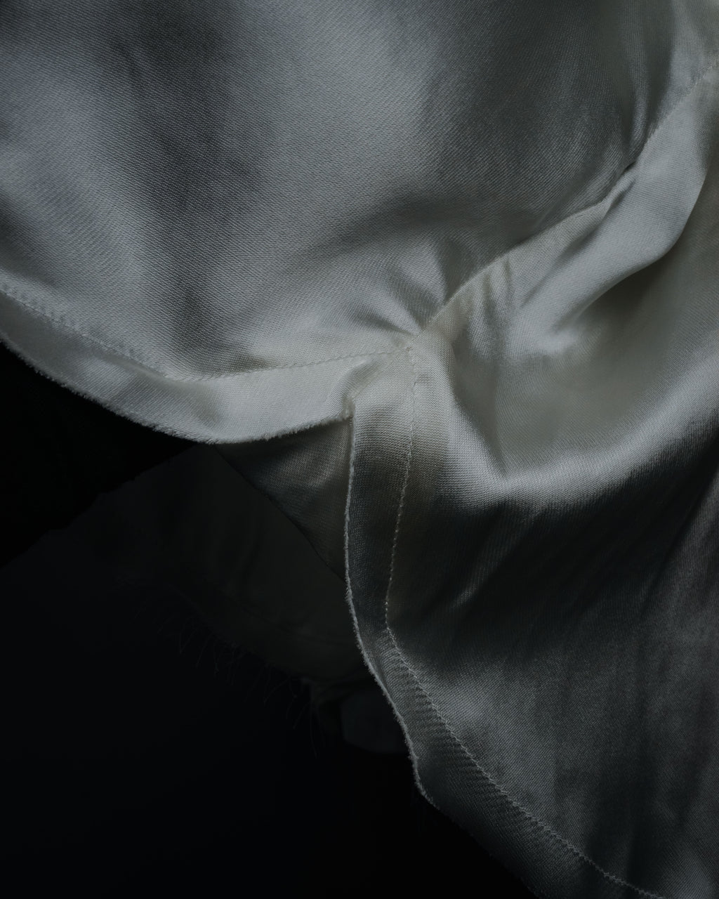 –SPECIAL– "LOEWE" 00’s Satin dolman sleeve destroy edge shirt