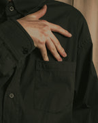 “BALENCIAGA” Button-down collar relaxed shirt