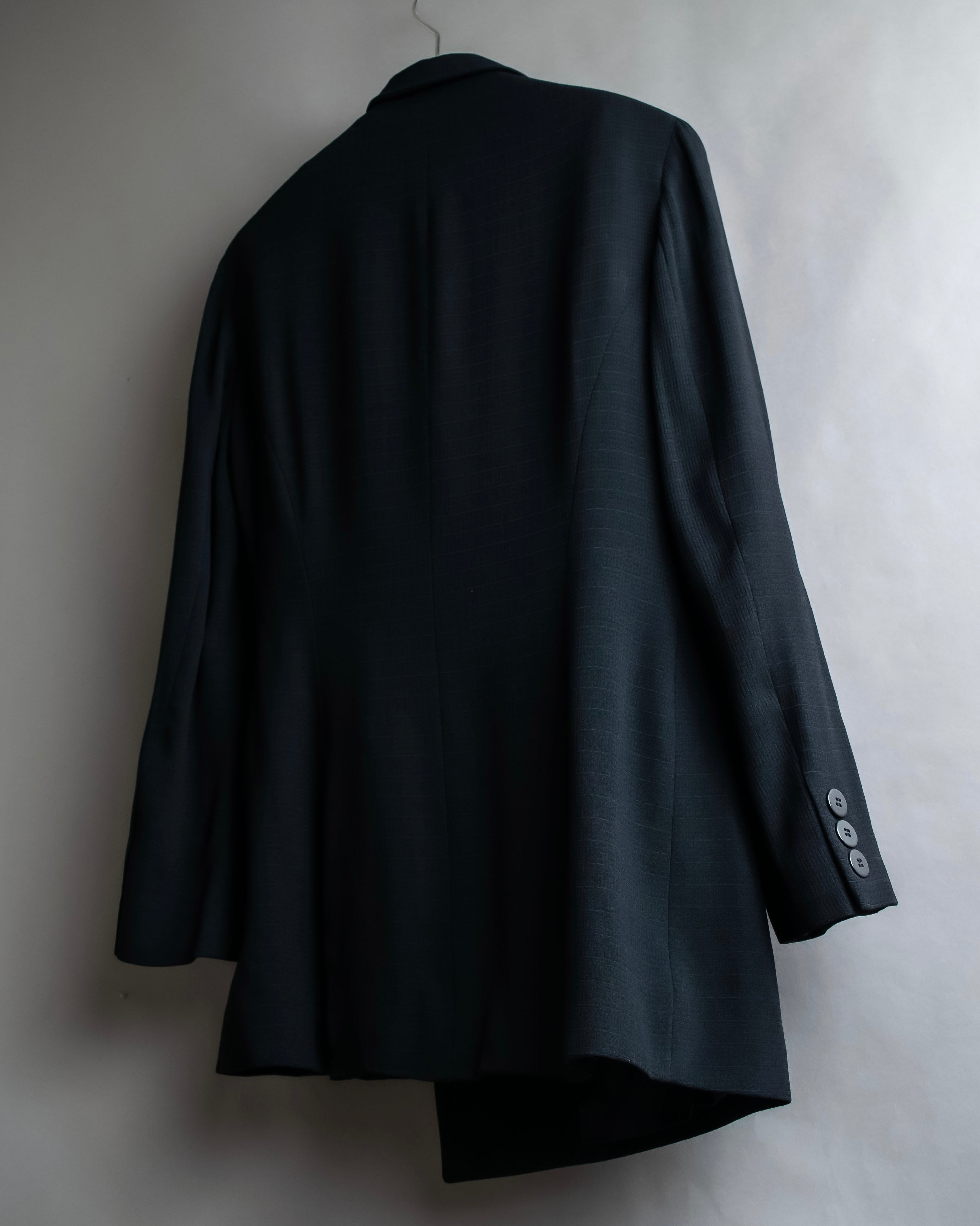 "DKNY" Asymmetrical design woven tailored jacket