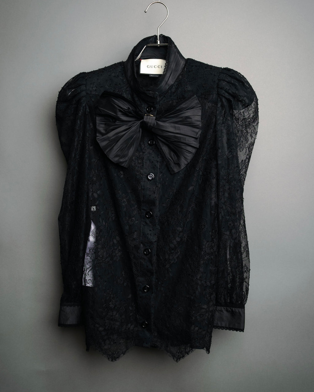 -SPECIAL- “GUCCI“ 2017-18 Fall winter lace bow blouse