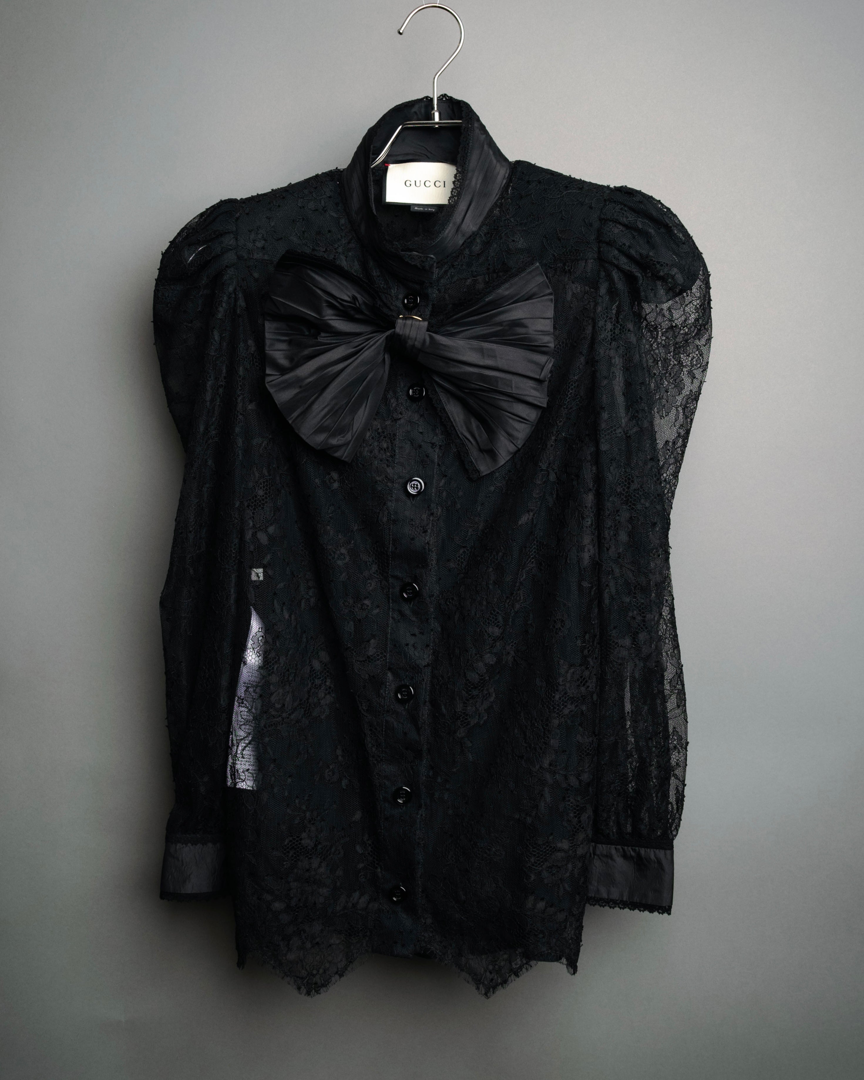 -SPECIAL- “GUCCI“ 2017-18 Fall winter lace bow blouse