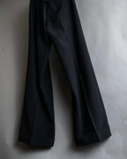 "JEAN PAUL GAULTIER FEMME"
 High-waisted straight draping slacks