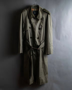 "Burberrys" Dark khaki belted trench coat