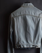 "Acne Studios" Washed light blue short denim jacket