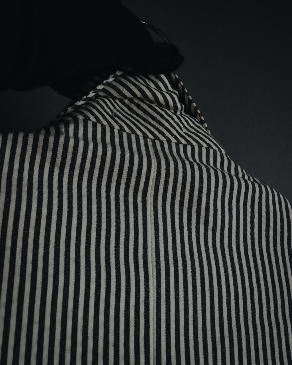 "HERMES" 00's striped stretch cotton tailored jacket