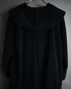 –SPECIAL– “Christian Dior” 80’s-90’s Angora blend sailor collar A-line coat