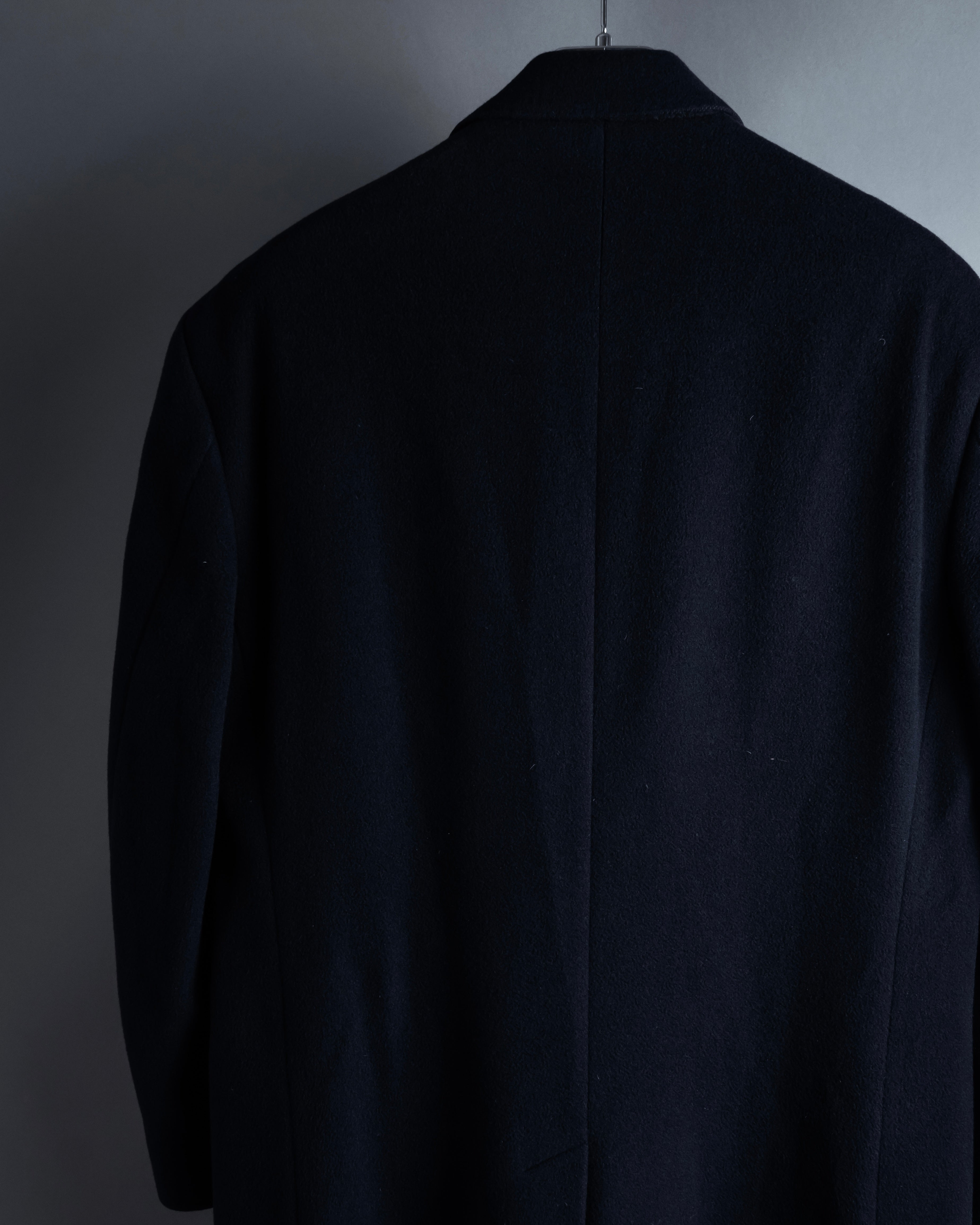 -SPECIAL- "BURBERRYS" 1980-1990's 
Classically tailored oversized 100% cashmere chester coat