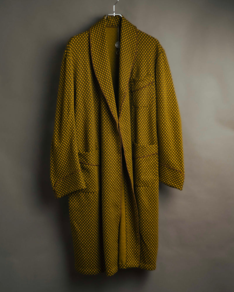 -MOOD Vintage Collections- 80’s Geometric pattern knit gown coat