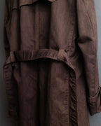 "CHRISTIAN DIOR MONSIEUR"
 Dark brown oversized trench coat