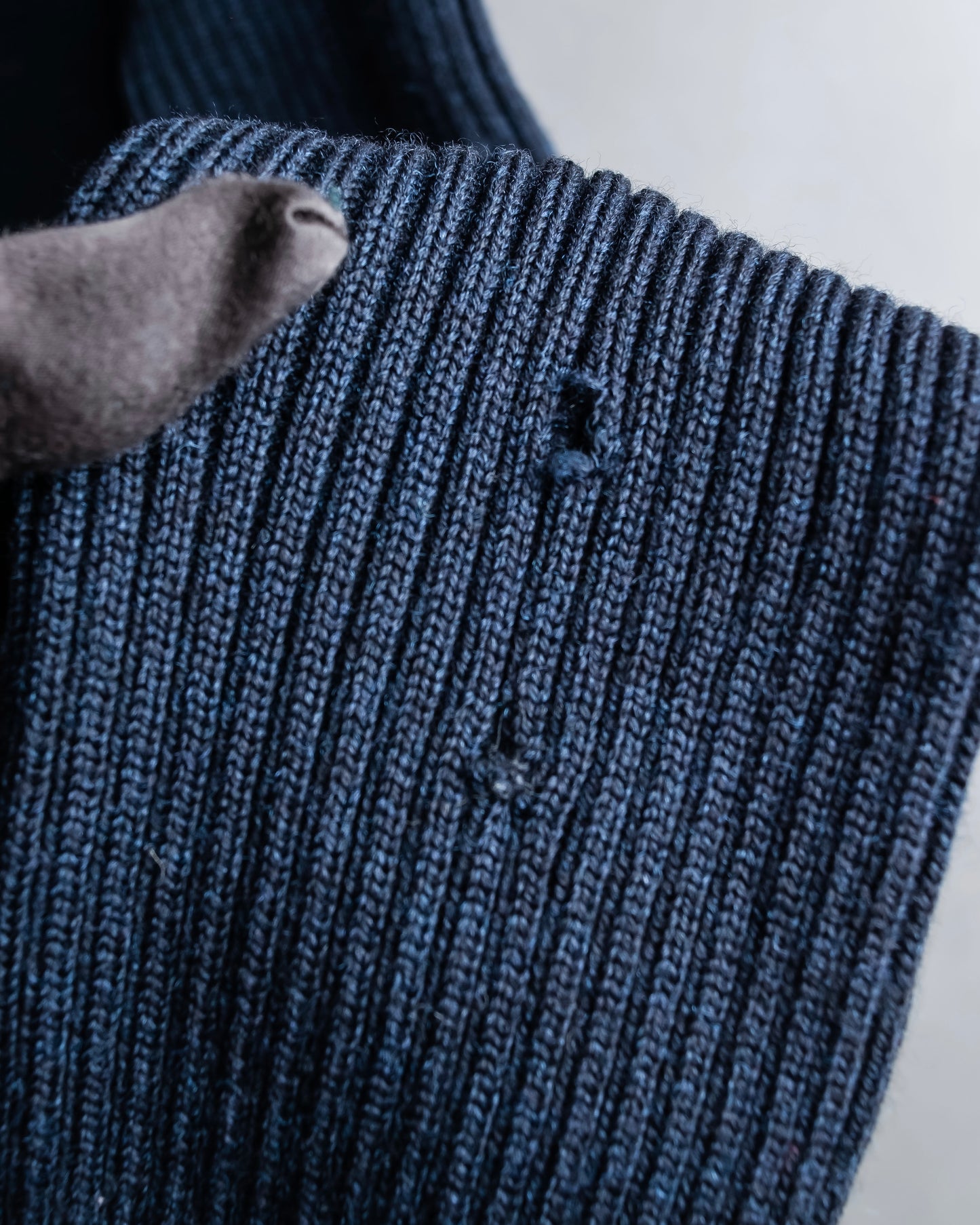 "GUCCI" Ribbed turtleneck fleece wool knit