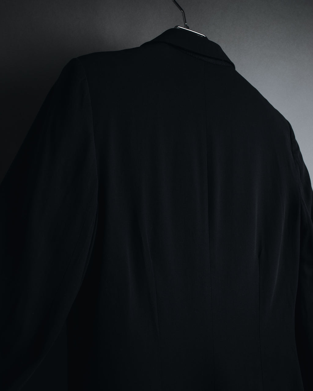 "ANN DEMEULEMEESTER" 90年代-00年代 流体人造丝原羊毛定制夹克