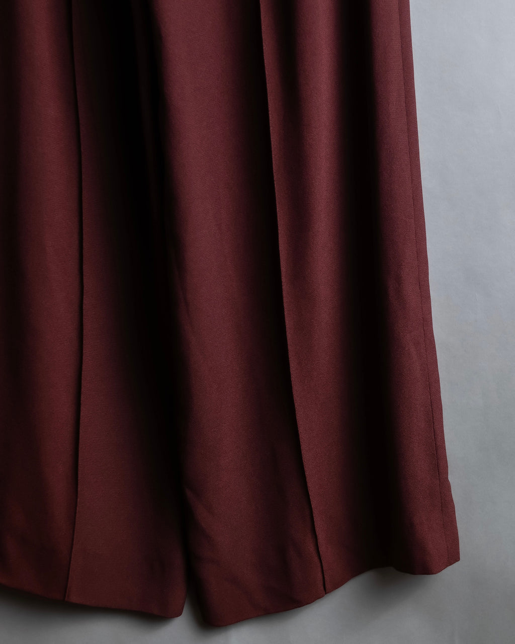 "JEAN PAUL GAULTIER" Beautiful drape burgundy wide slacks