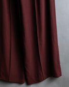 "JEAN PAUL GAULTIER" Beautiful drape burgundy wide slacks