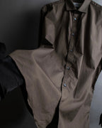 "HERMES" Mocha brown color oversized shirt