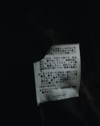 "BIEMME" 00’s striped rabbit fur belted coat