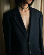 "YVES SAINT LAURENT" Classical tailoring shadow stripe pattern set up