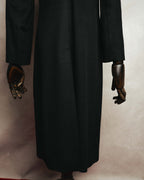 "FENDI" 90's Black wool cashmere long coat