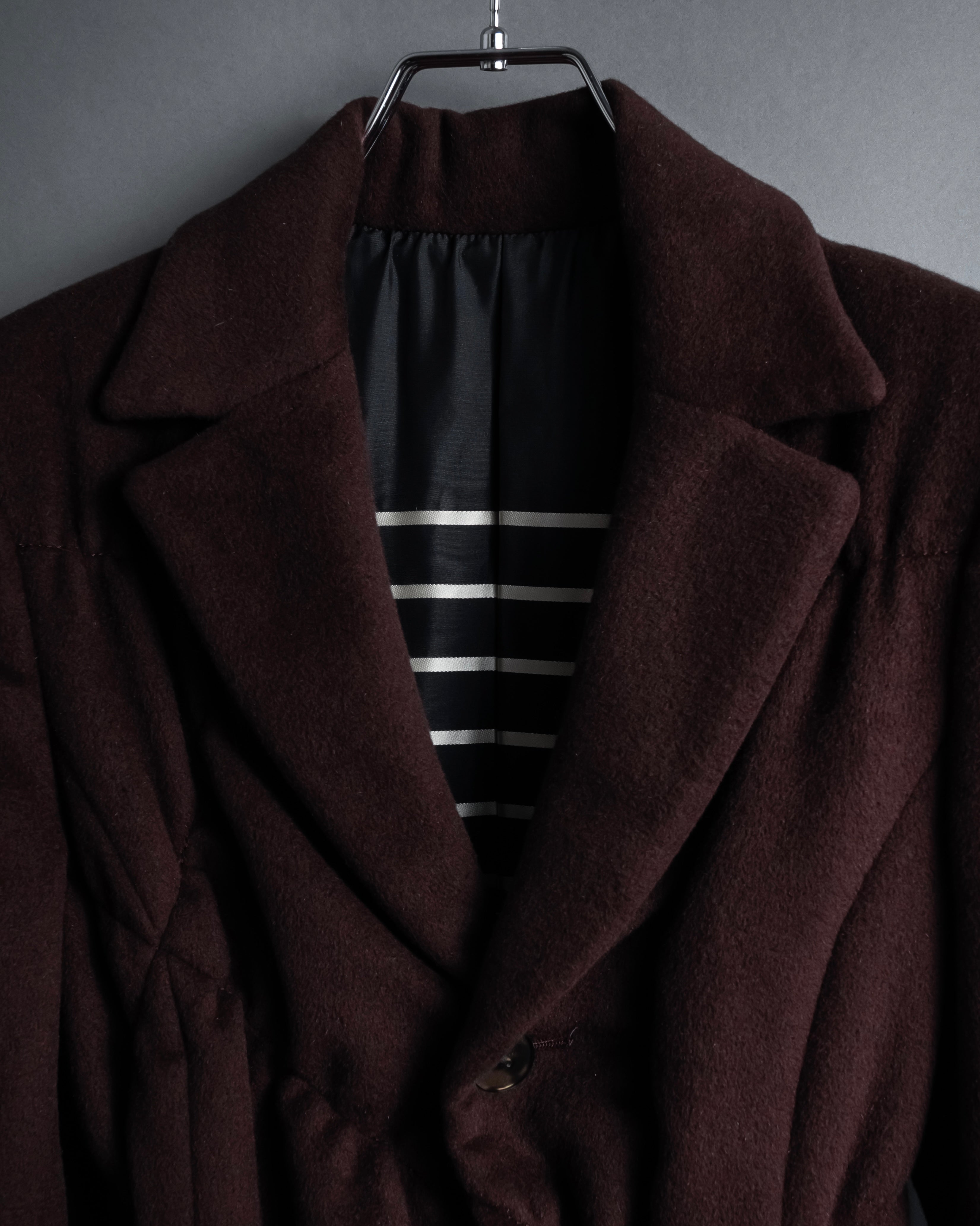 -SPECIAL- "JEAN PAUL GAULTIER"
 1990's-00's Gathered tuck shape design long coat