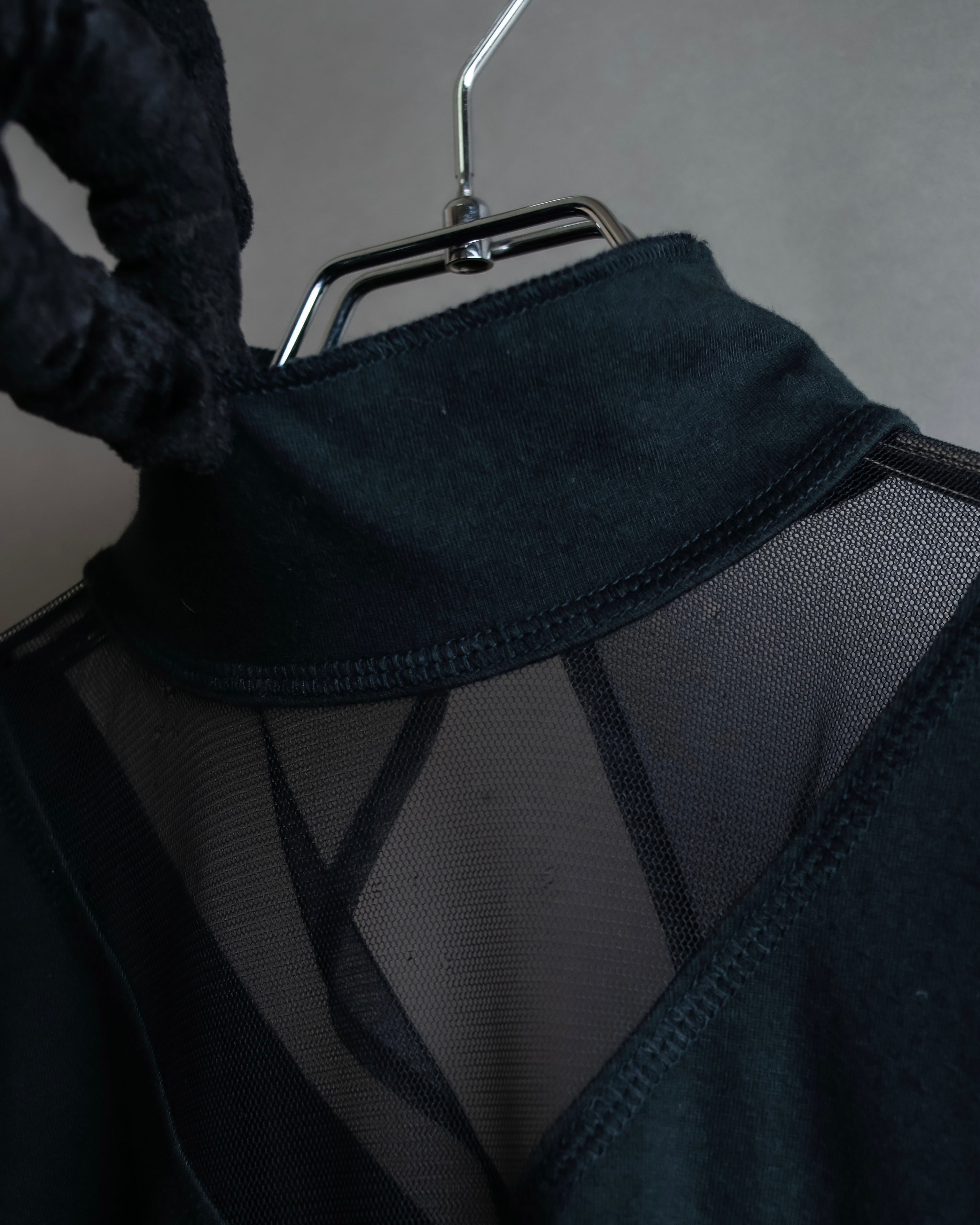 "JUNIOR GAULTIER" Sheer layered tie detail dress