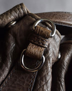 "CELINE" Softly structured leather city bag