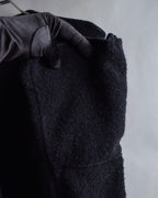 "GIANFRANCO FERRE" Structured wool satin ruffle inner detail set up