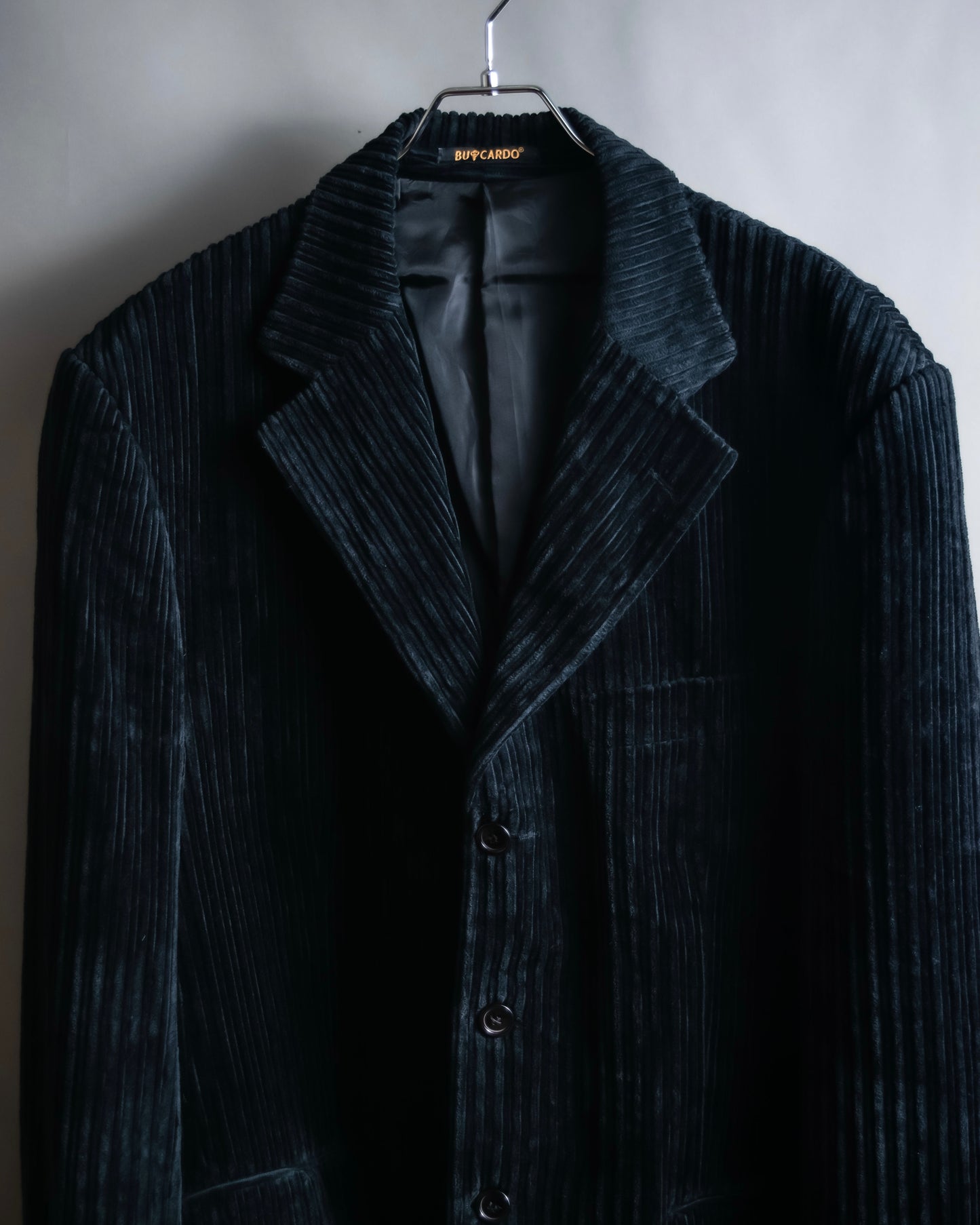 "BU CARDO" velour-like corduroy tailored jacket