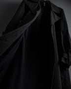 "Ground Y" 19AW Draping design cotton gabardine trench coat