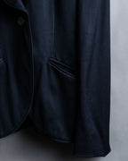 "GUCCI" Shawl collar glossy black jacket