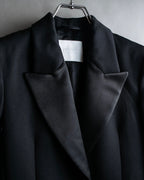 "HUGO BOSS" Satin switch lapel shaped tailored coat