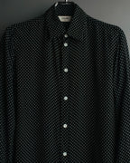 "CELINE" 2010's-2020's Polka dot viscose long sleeve shirt