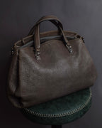 "CELINE" Softly structured leather city bag