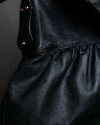 "FENDI" Gathered design leather one-shoulder bag