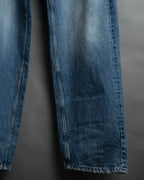 -SPECIAL- “SAINT LAURENT” 2023’s Long extreme baggy faded denim jeans