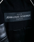 "JEAN-LOUIS SCHERRER" tailored leather lapel jacket