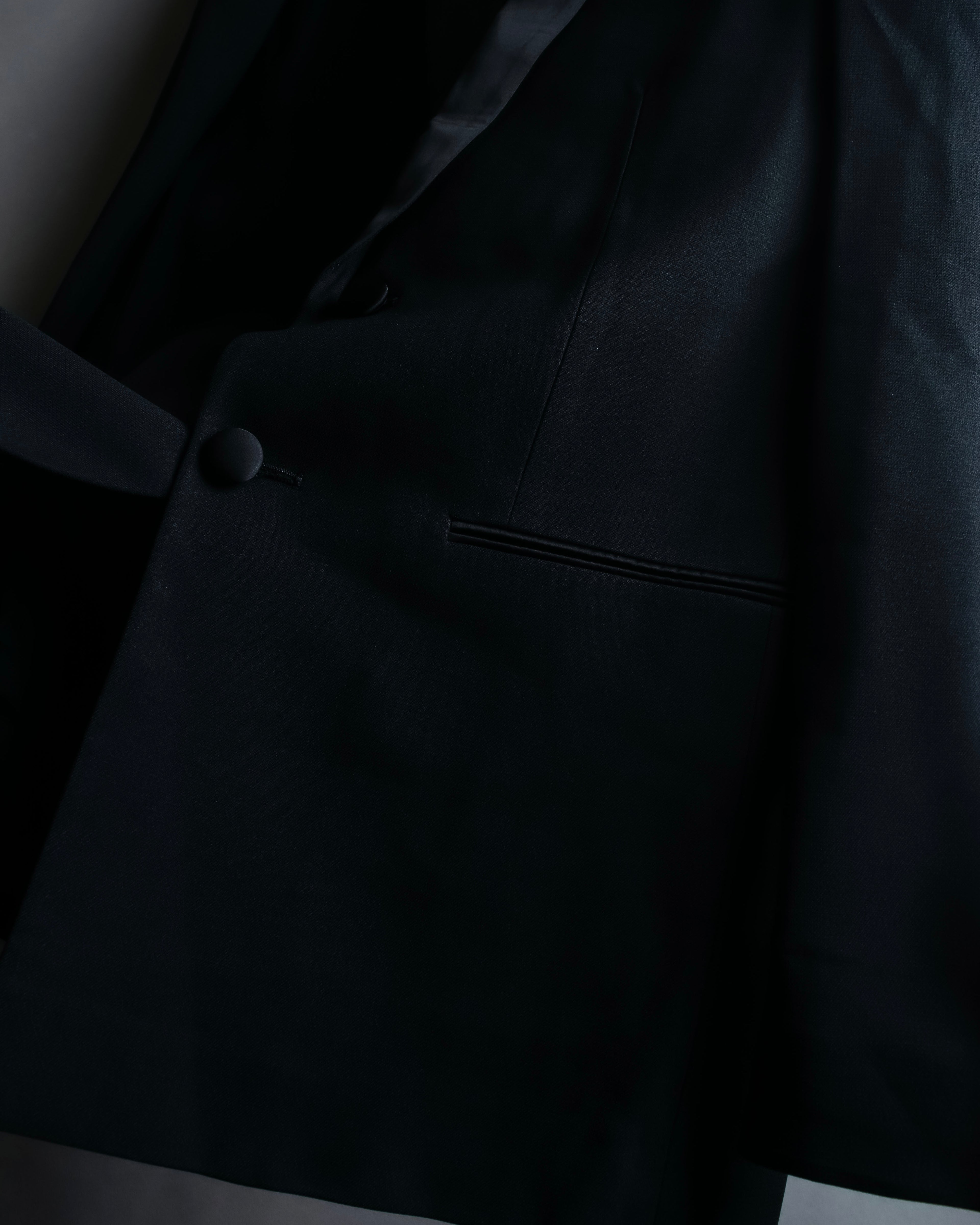 "GIVENCHY" Satin lapel switching design tailored jacket