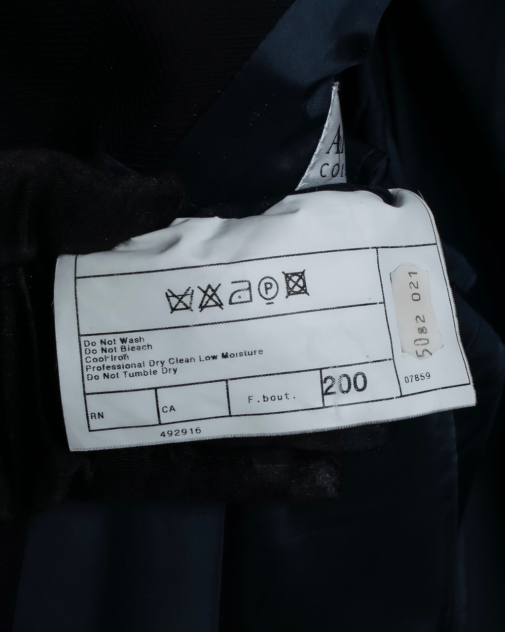 "ARMANI COLLEZIONI" Herringbone weave classical detail set up