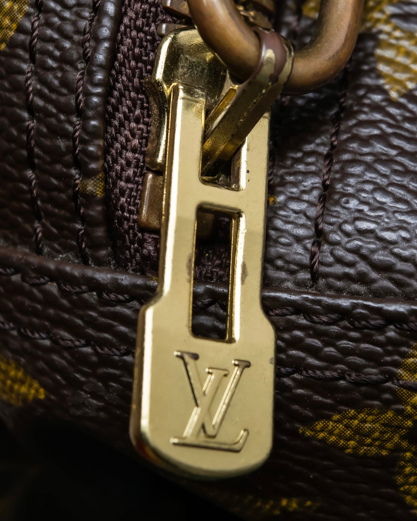 "LOUIS VUITTON" Deauville monogram pattern boston hand bag