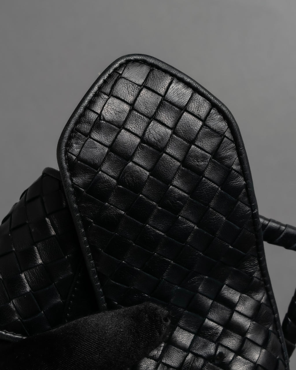 "BOTTEGA VENETA" Intrecciato style wide leather belt