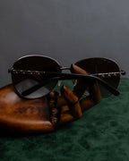 "LOEWE" Temple chain detail teardrop frame sunglasses