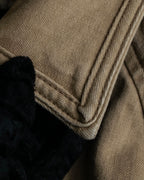 "BURBERRY" Selvedge denim trench detail jacket