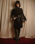 -SPECIAL- "JIL SANDER"
90’s-00’s Architectural cotton velvet belted coat