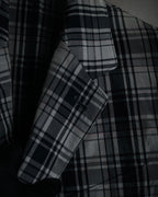 "DRIES VAN NOTEN" 2012-2018 lightweight madras check tailored jacket