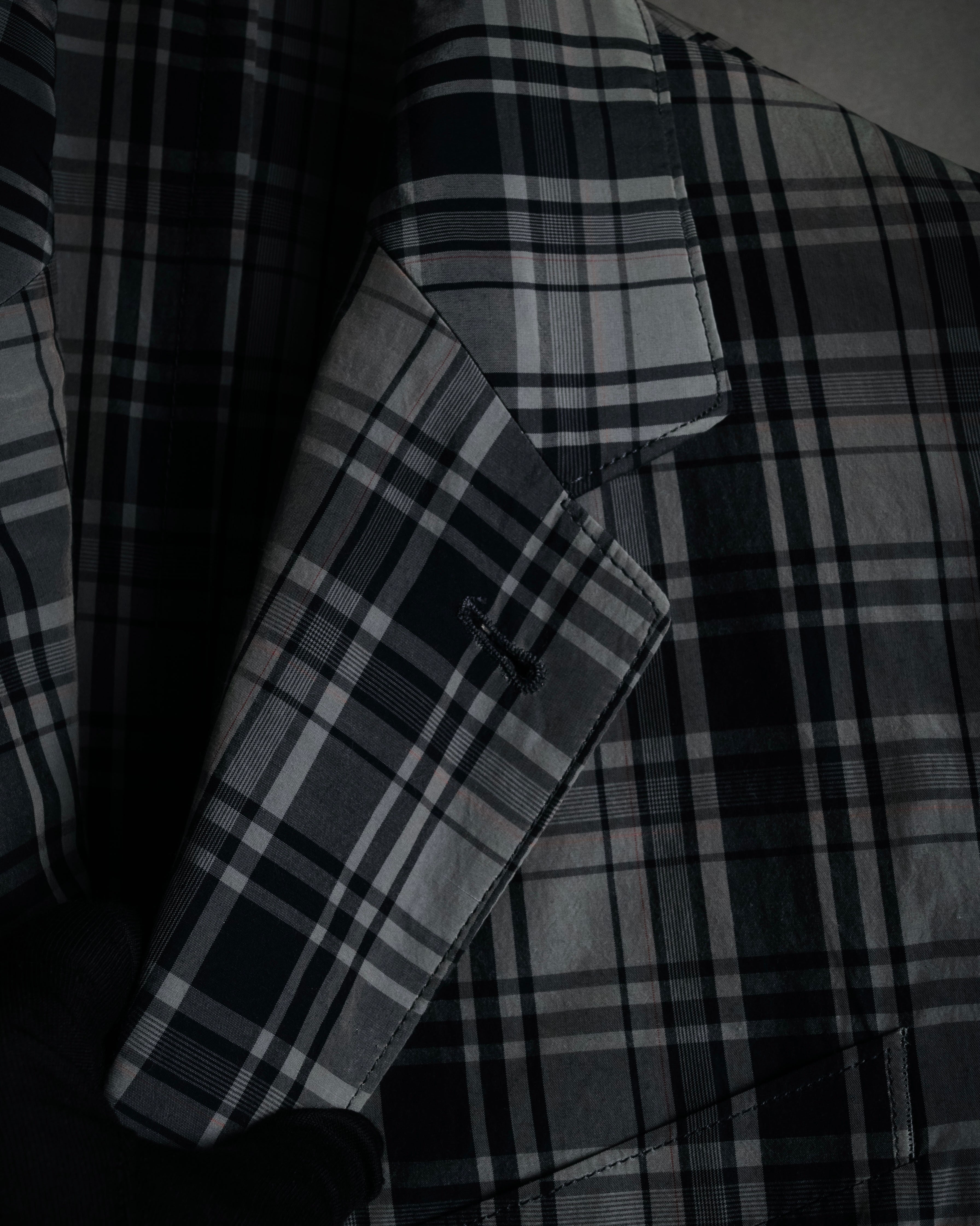 "DRIES VAN NOTEN" 2012-2018 lightweight madras check tailored jacket