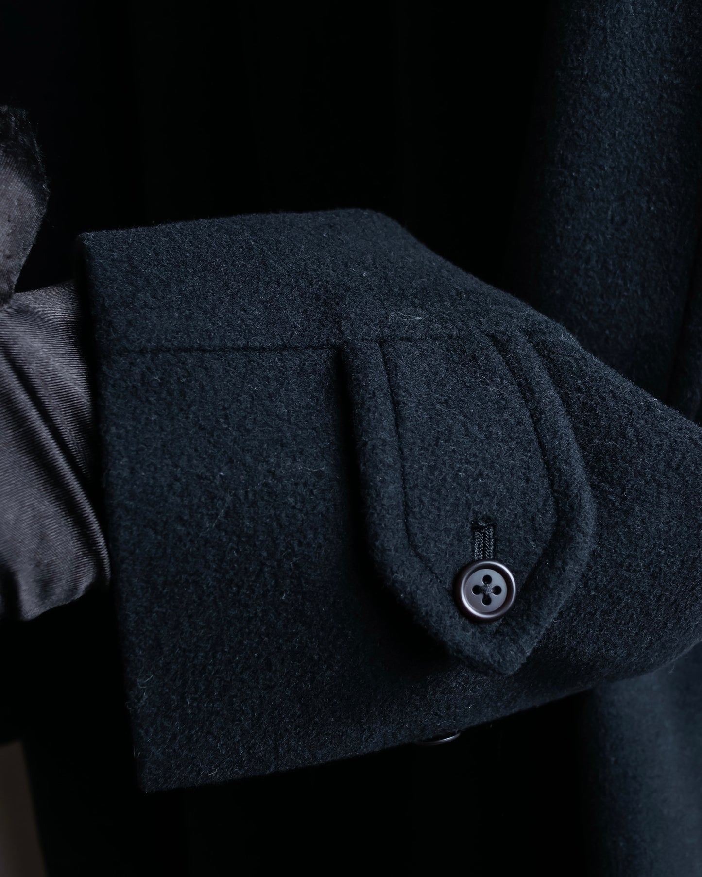 "BURBERRYS" Fly front cashmere blend soutien collar coat